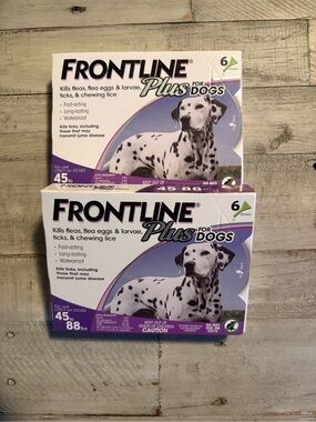 NEW 12 Monthly Doses of Frontline Plus for Large Dogs